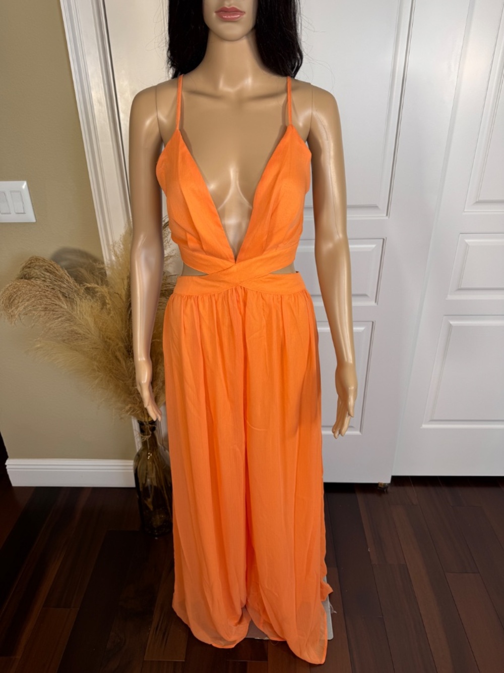 ORANGE WOMEN'S WIDE LEG JUMPSUIT - NWT - Picture 3 of 14